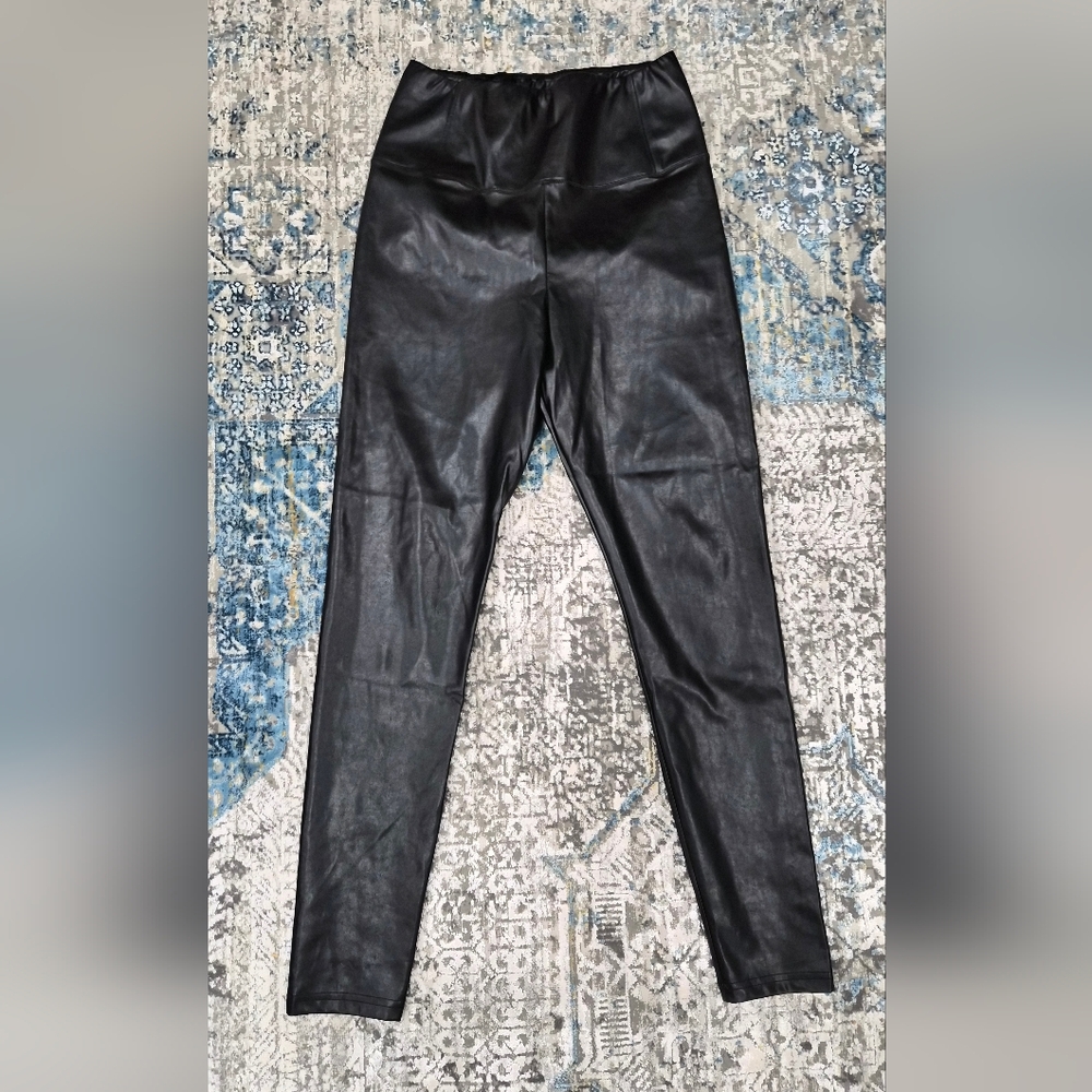 Artizia Wilfred Free Black Faux Leather Pants - Size L
